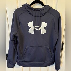 Under Armour Navy Hoodie Size Medium - Excellent Condition